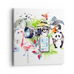 Vászonkép - Az utazó lencséjében - 40x40 cm