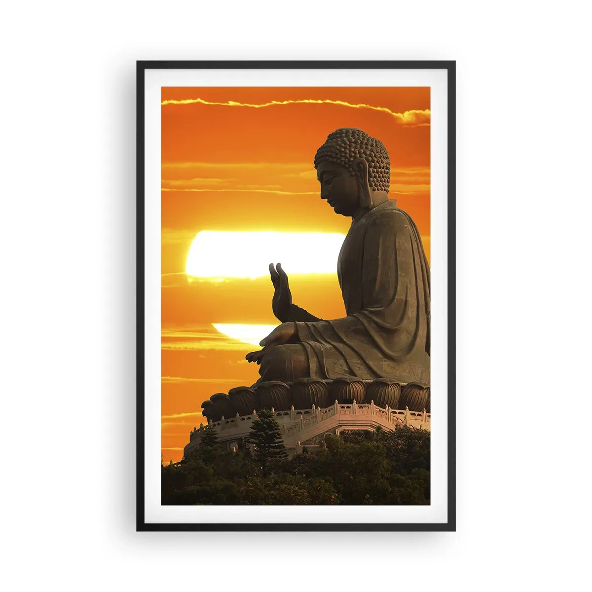 Poszter fehér keretben - Félelem nélkül a világtól - 61x91 cm