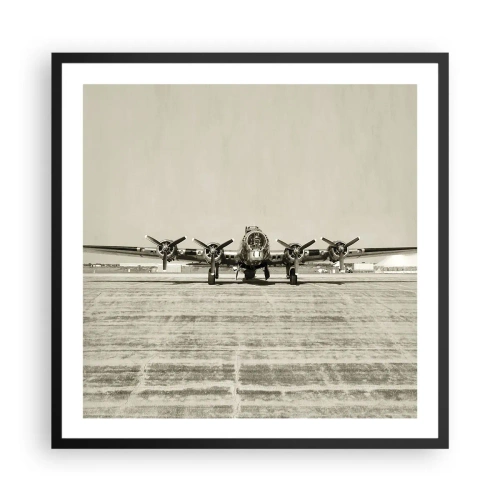 Poszter fehér keretben - Mint mindig készen - 60x60 cm