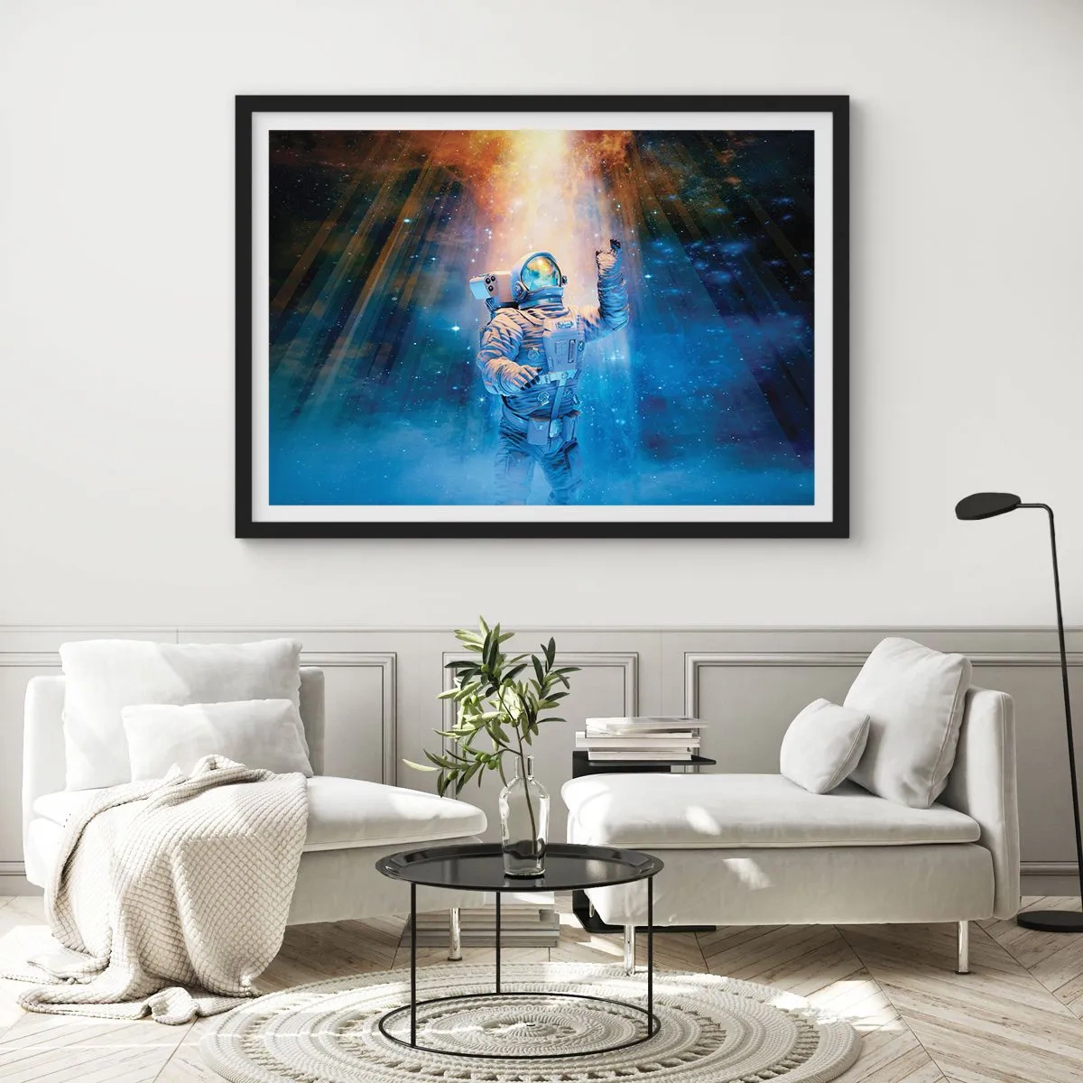 Poszter fehér keretben - Végül a célban - 70x50 cm