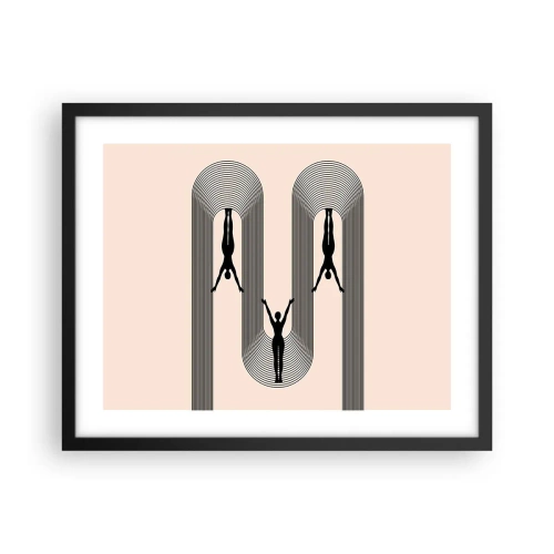 Poszter fehér keretben - Fejjel lefelé - 50x40 cm