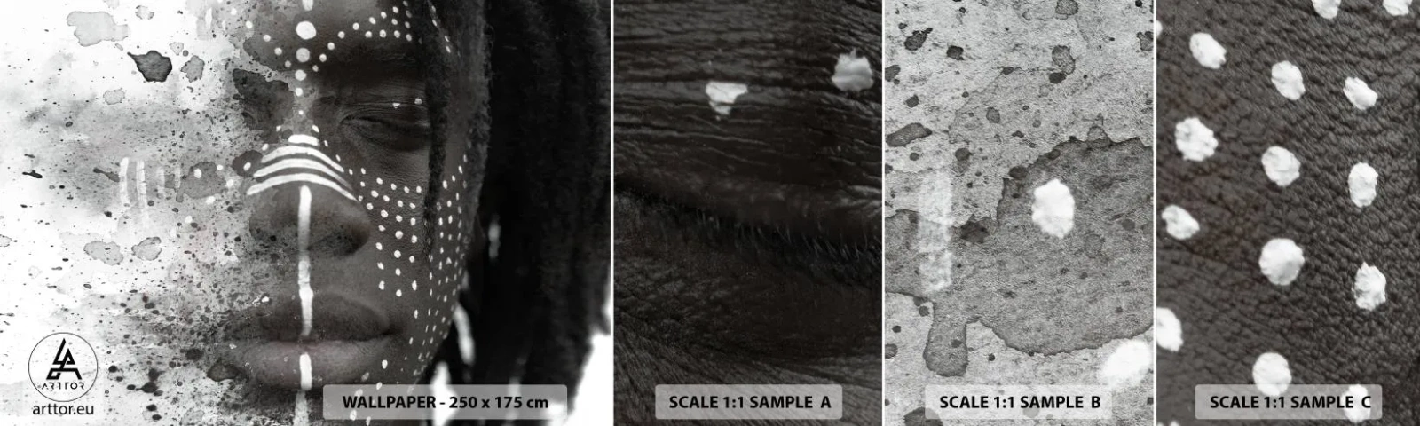 Fotótapéta Minta Standard Eco - Fedezd fel az eredeti szellemet - Egy nő portréja, Nő, afro-amerikai - 100x30 cm