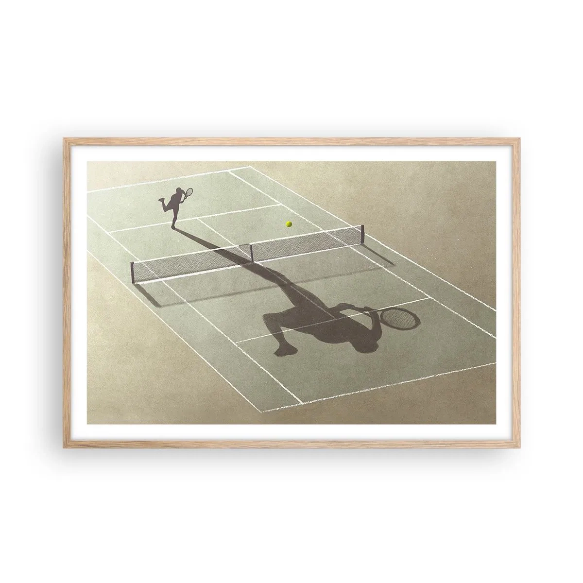 Poszter világos tölgy keretben - Önmagumk legyőzése - 91x61 cm