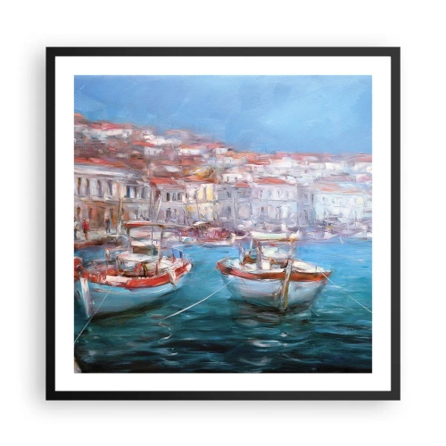 Poszter fehér keretben - Olasz öböl - 60x60 cm