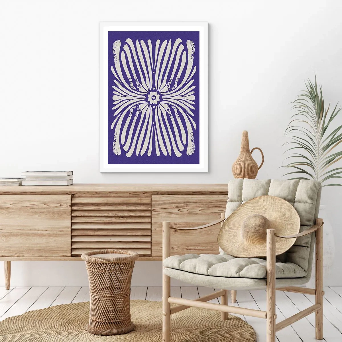 Poszter fekete keretben - Etnikai inspirációk - 70x100 cm