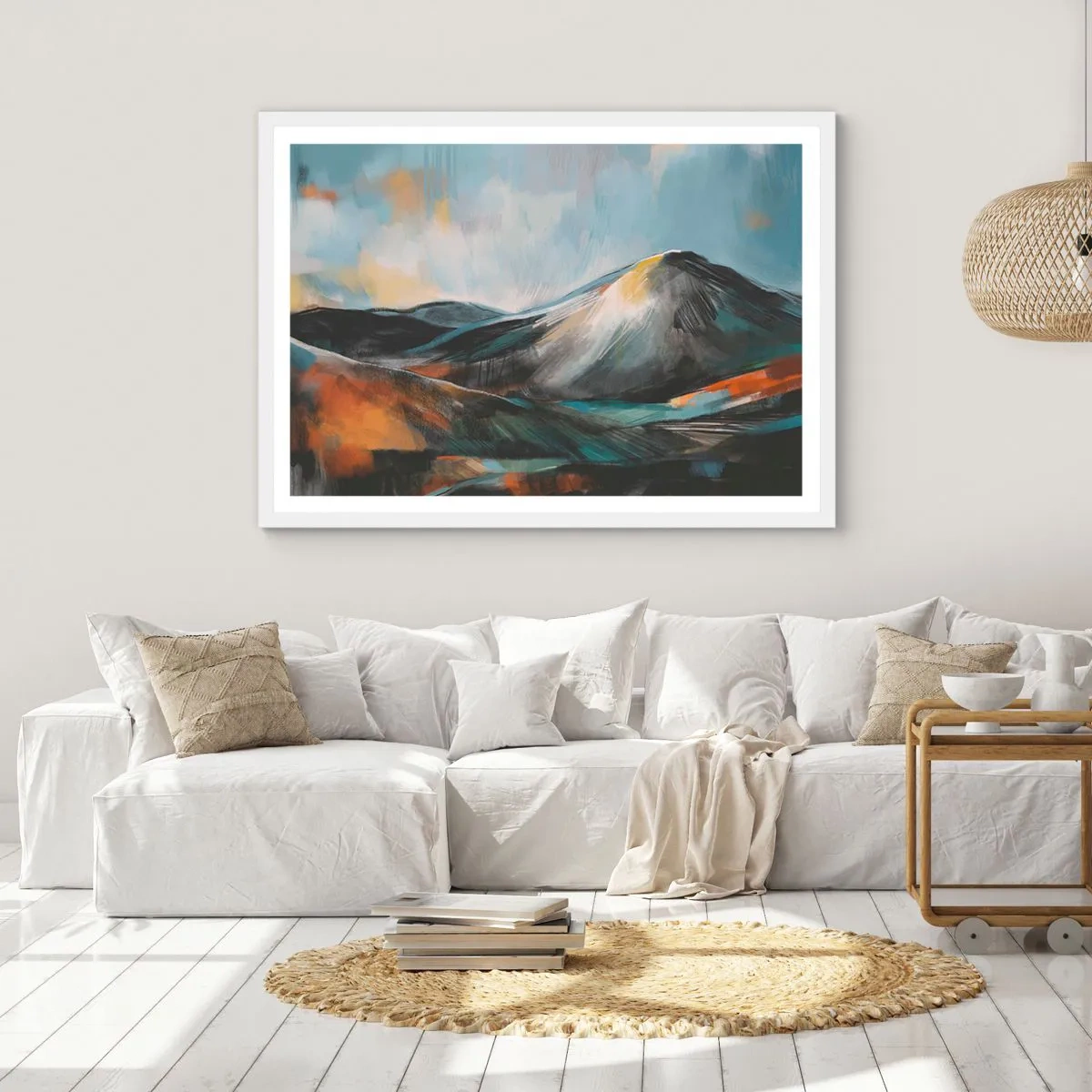 Poszter fekete keretben - Nyers és gyönyörű - 70x50 cm