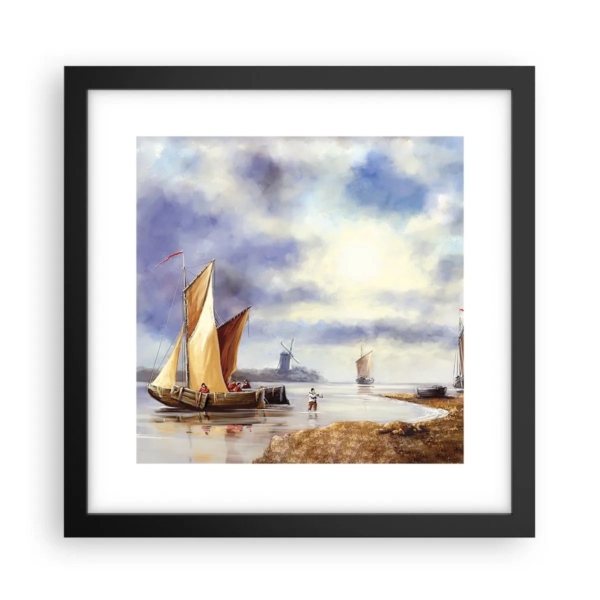 Poszter fehér keretben - A tengerészek visszatérése - 30x30 cm