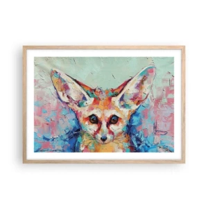 Poszter világos tölgy keretben - Készen álltok rám? - 70x50 cm