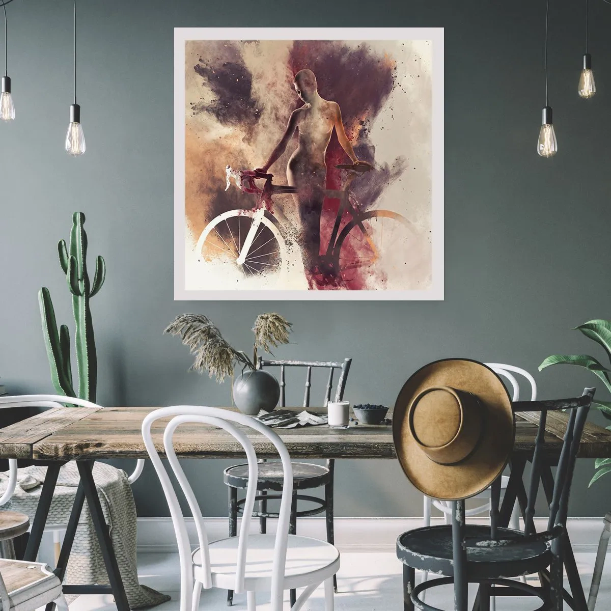Poszter - Márvány formájú kerékpáros lélek - 30x30 cm