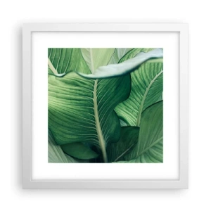 Poszter fekete keretben - Intenzíven zöld élet - 30x30 cm