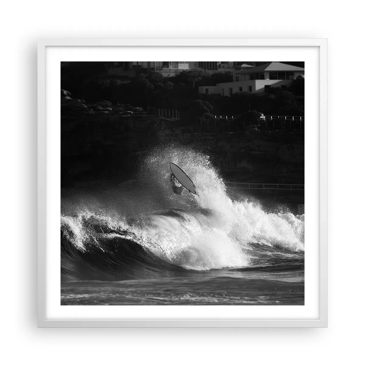 Poszter fekete keretben - Kihívás elfogadva! - 60x60 cm