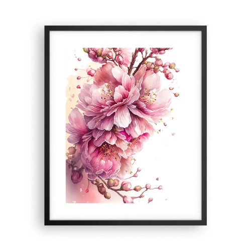 Poszter fehér keretben - Cseresznyevirág - 40x50 cm