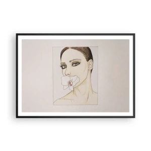 Poszter fehér keretben - Az elegancia és a szépség szimbóluma - 100x70 cm