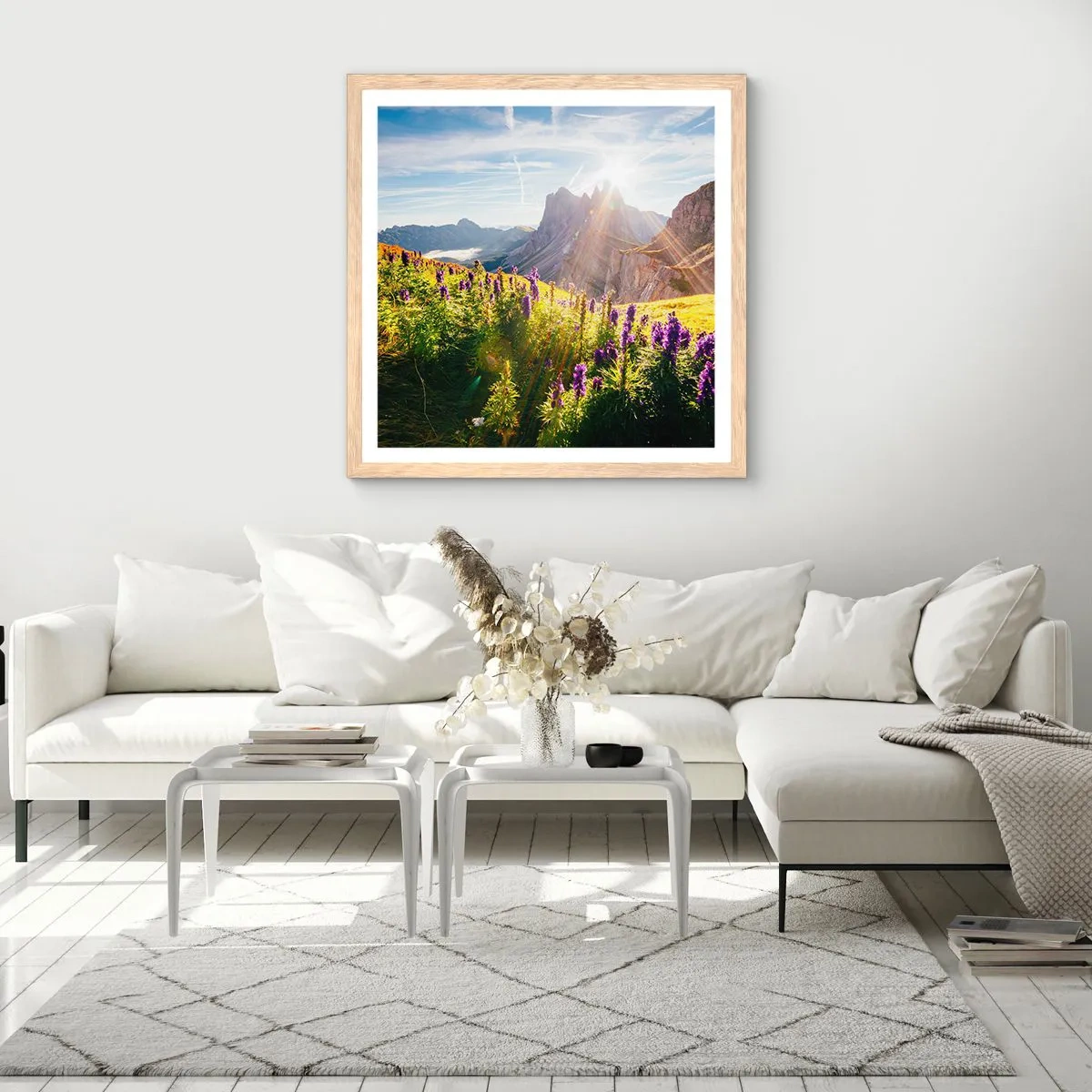 Poszter világos tölgy keretben - A gyógynövények titkos élete - 50x50 cm