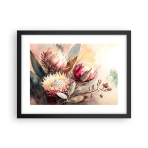 Poszter fehér keretben - Profilból és en face - 40x30 cm