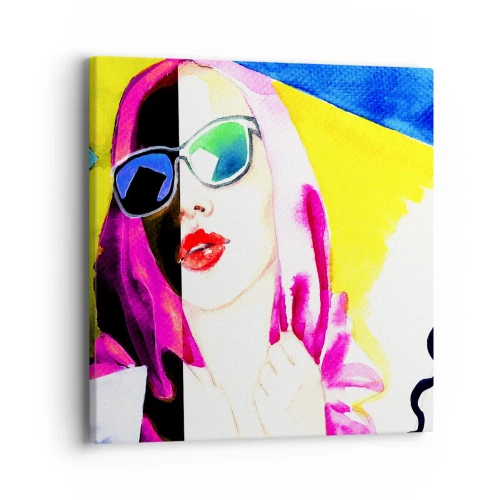 Vászonkép - Nem vagyok fehér és nem vagyok fekete - 40x40 cm