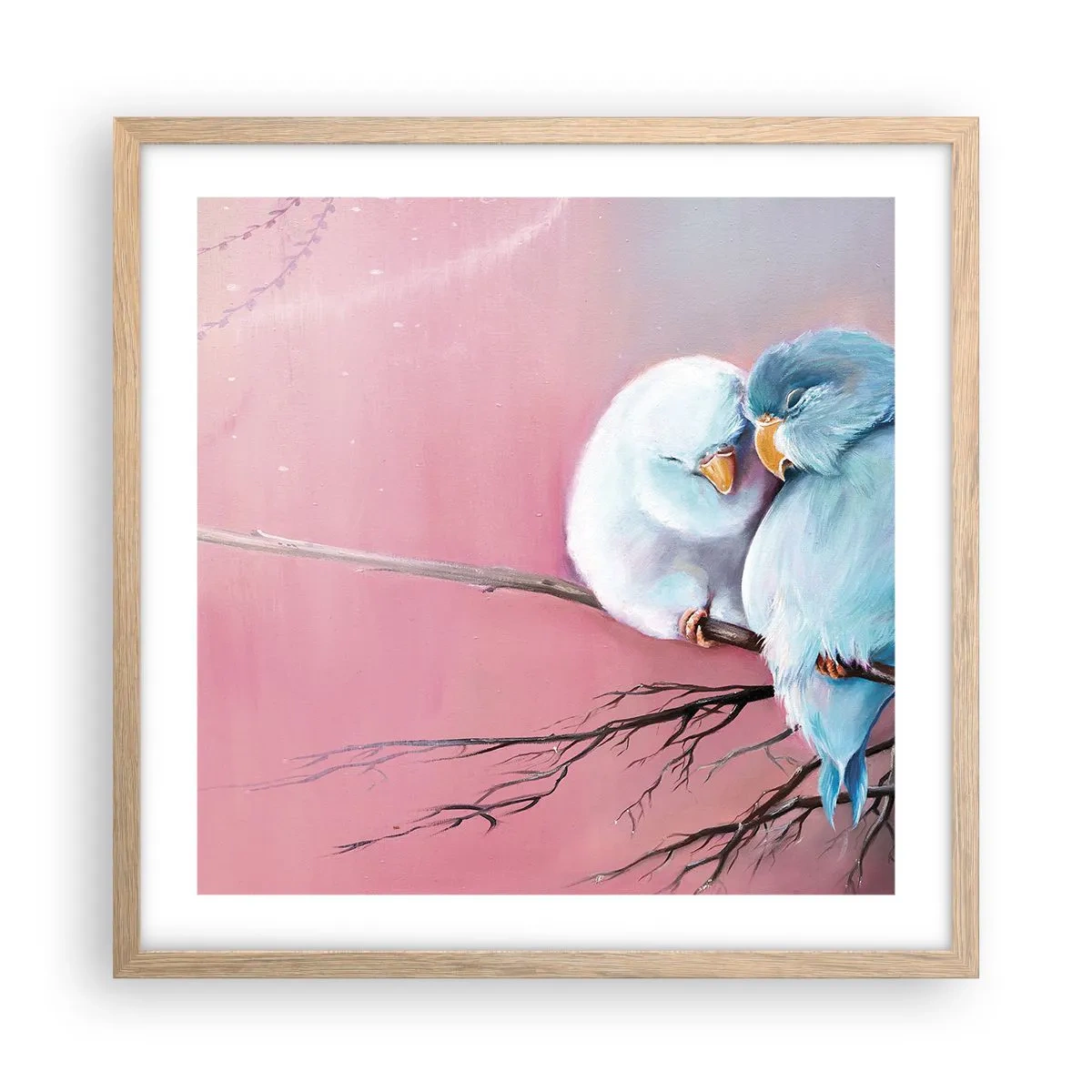 Poszter világos tölgy keretben - Mit tehetnénk hozzá?... - 50x50 cm