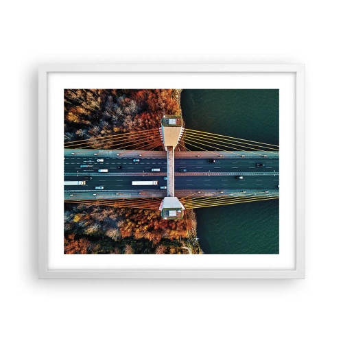 Poszter fekete keretben - TÚL a vizeken, túl az erdőkön - 50x40 cm