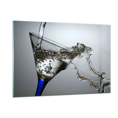 Üveg kép - Kristályvíz kristályüvegben - 120x80 cm