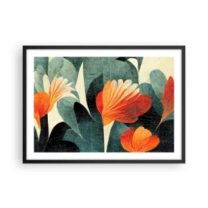 Poszter fehér keretben - A trópusok forrósága és a zöldellő hűvösség - 70x50 cm