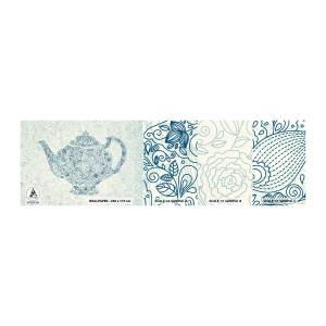 Fotótapéta Minta Öntapadós Deluxe Sticker - Tea varázsa - Kancsó, Tea, Konyha - 100x30 cm