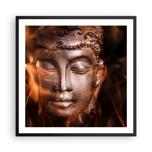 Poszter fehér keretben - Csak itt és most létezik - 60x60 cm