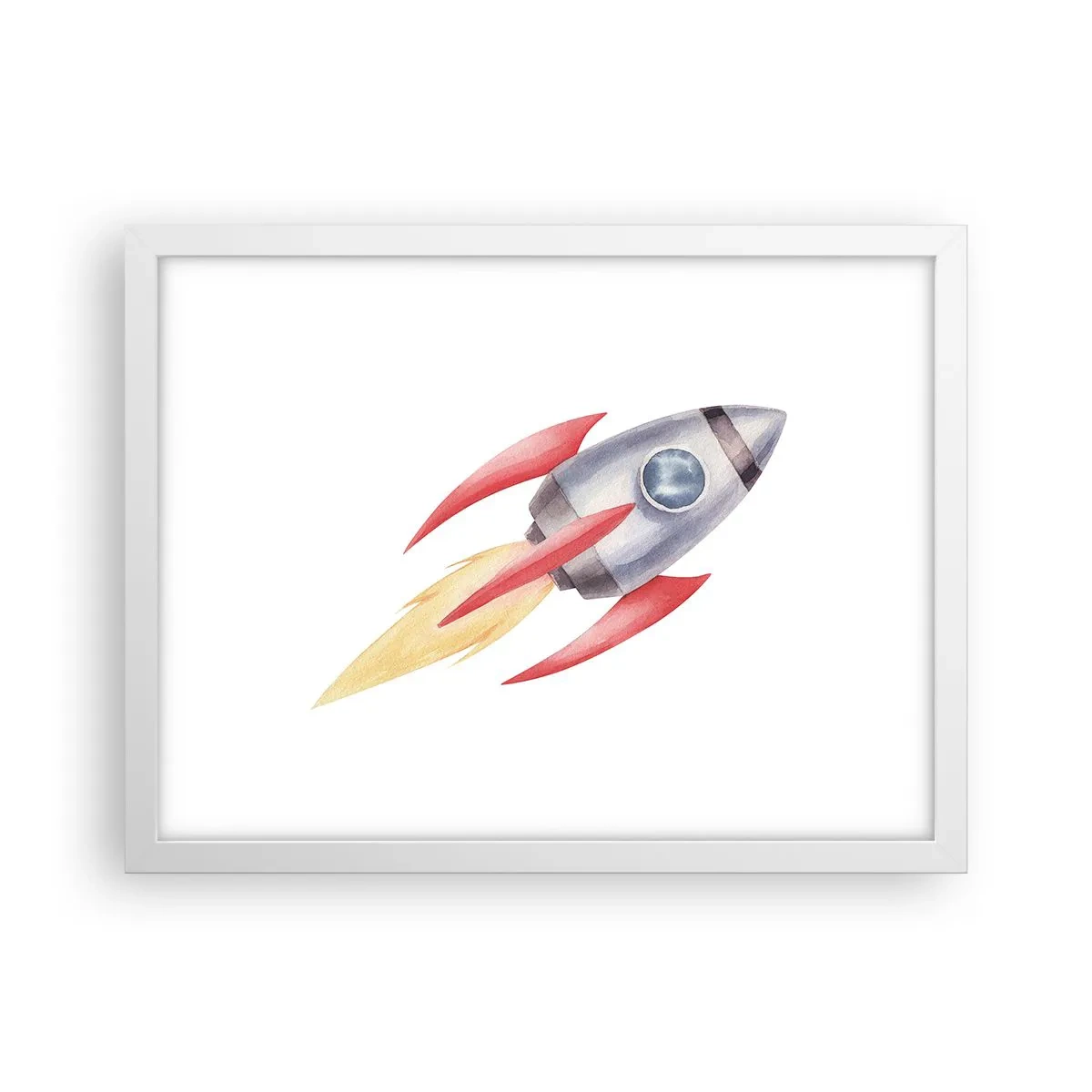 Poszter fekete keretben - Magasabbra, gyorsabban, messzebbre - 40x30 cm