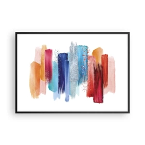 Poszter fehér keretben - Fel és le - 100x70 cm