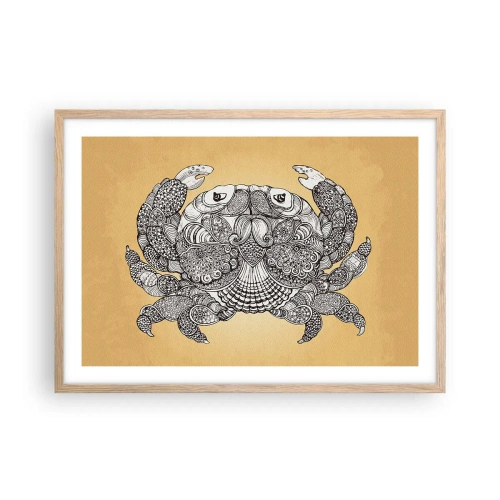 Poszter világos tölgy keretben - Rák úr történetei - 70x50 cm