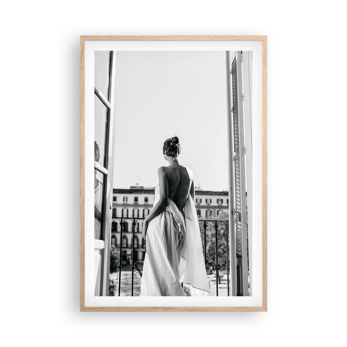 Poszter világos tölgy keretben - Az érzékek felébredése - 61x91 cm