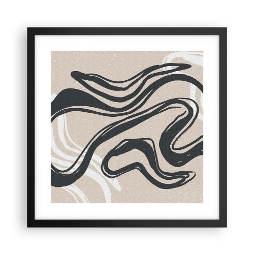 Poszter fehér keretben - Megsokszorozott kifejezés - 40x40 cm