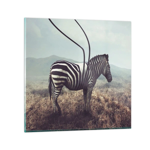 Üveg kép - Figyelem! Hiba - 70x70 cm