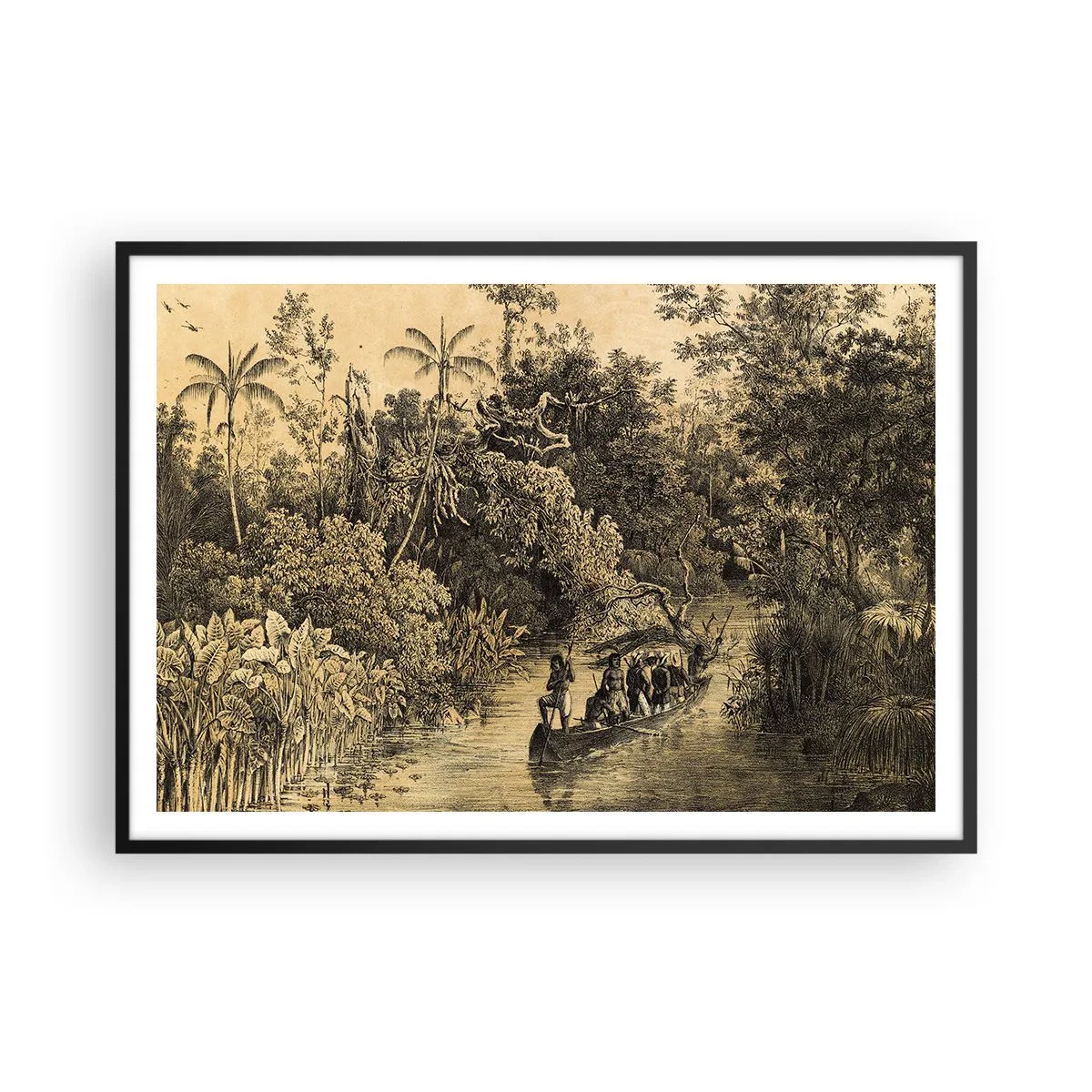 Poszter fehér keretben - Expedíció a forráshoz - 100x70 cm