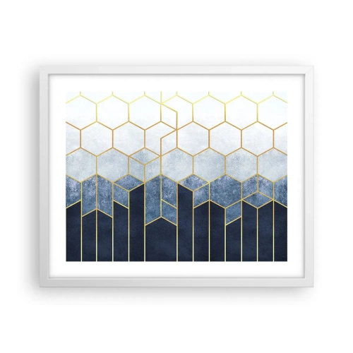 Poszter fekete keretben - Kompozíció szinkópa ritmusban - 50x40 cm