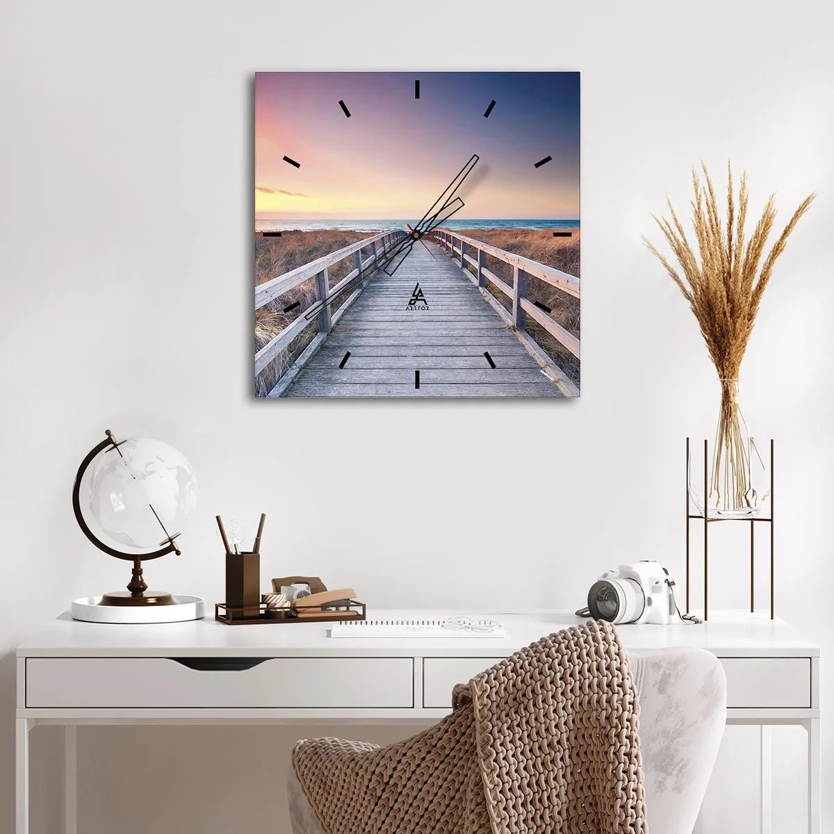 Falióra, Óra - Balti esti aurora - 30x30 cm