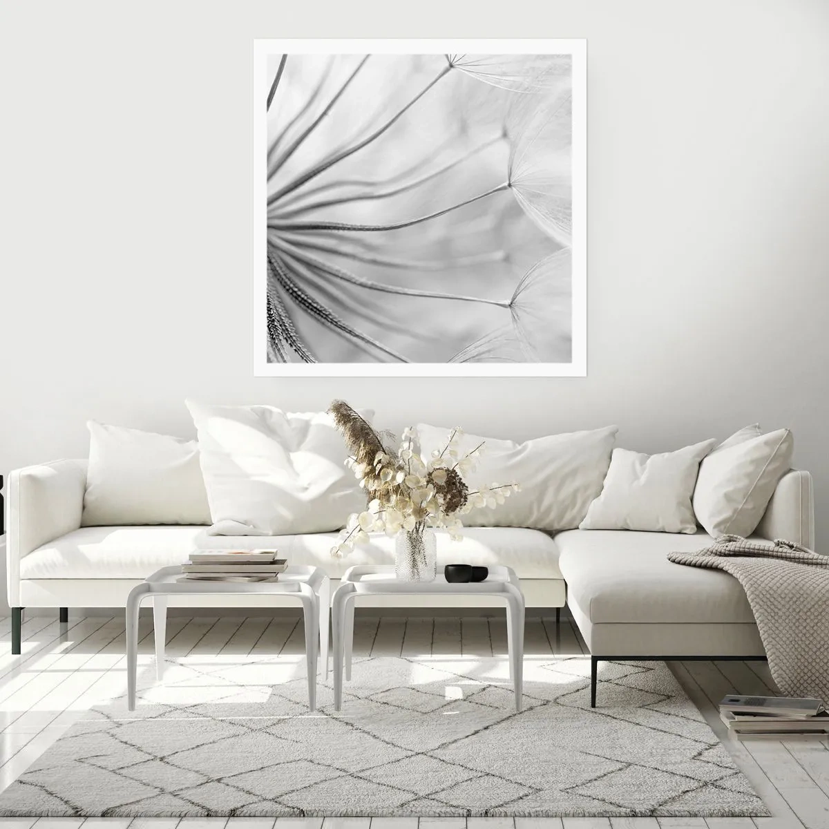 Poszter - Pitypang, papírsárkány - 60x60 cm