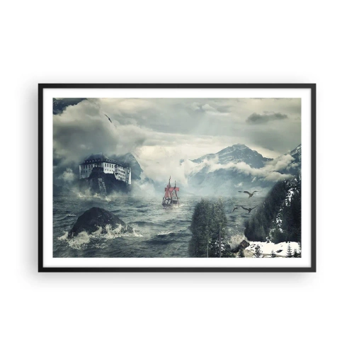 Poszter fehér keretben - Varázslatos vizeken - 91x61 cm