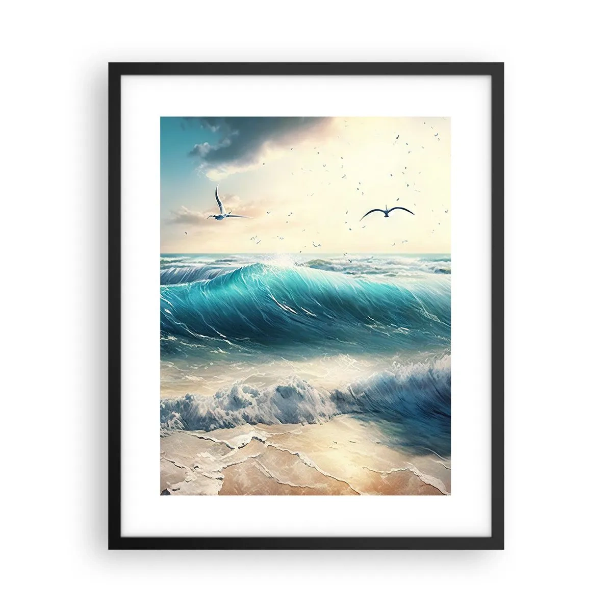 Poszter fehér keretben - Zaj csak neked - 40x50 cm