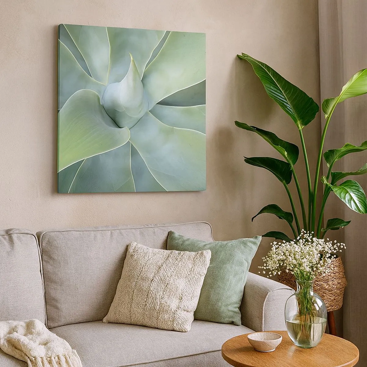 Vászonkép - A zöld születése - 30x30 cm