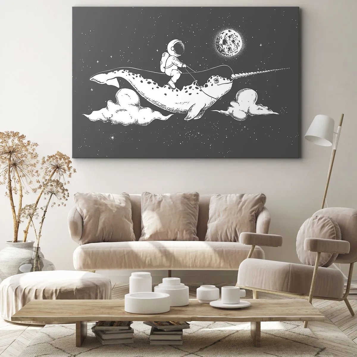 Vászonkép - Űrlovas - 70x50 cm