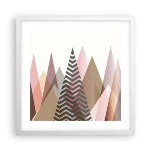 Poszter fekete keretben - Piramis nézet - 40x40 cm