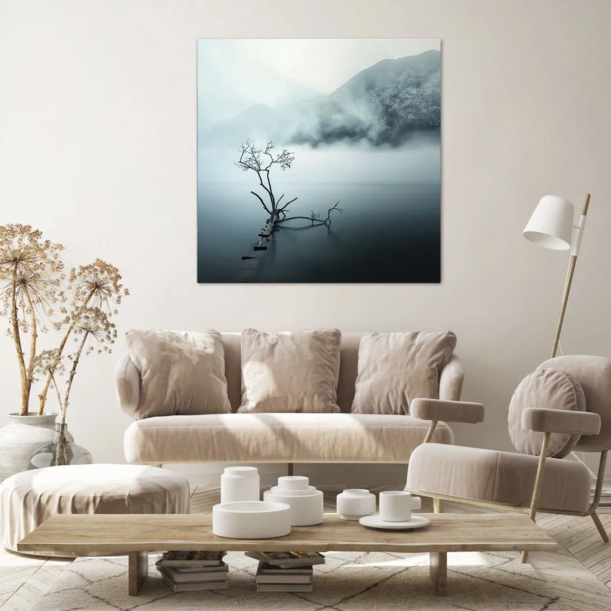 Vászonkép - Vízből és ködből - 70x70 cm