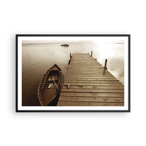 Poszter fehér keretben - Nagy béke - 91x61 cm