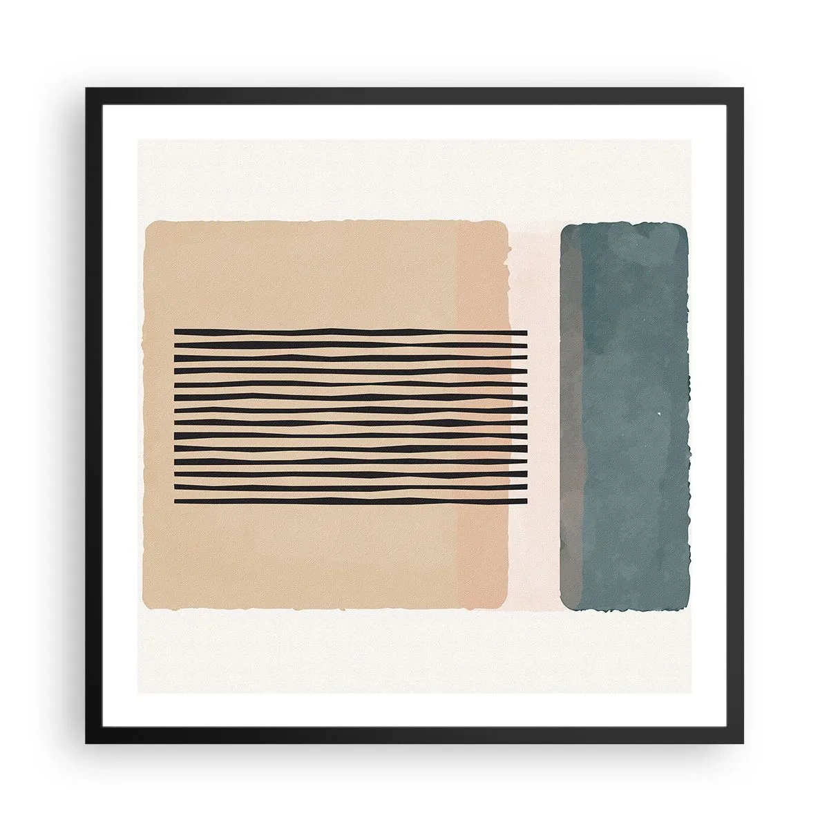 Poszter fehér keretben - Minden rendben - 60x60 cm