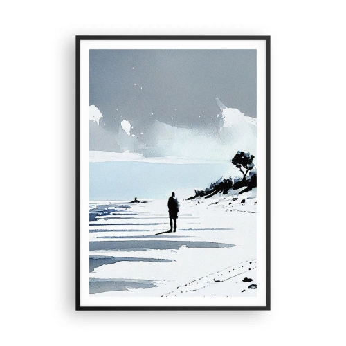 Poszter fehér keretben - Egyedül - 70x100 cm