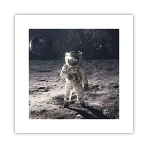 Poszter - Üdvözlet a Holdról - 30x30 cm