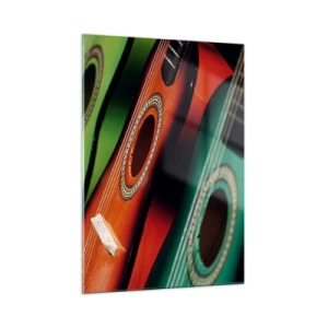 Üveg kép - A gitárnak sok színe van - 50x70 cm