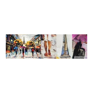 Fotótapéta Minta Premium Canvas - Ősszel különösen szép - Város, Párizs, Eiffel-torony - 100x30 cm