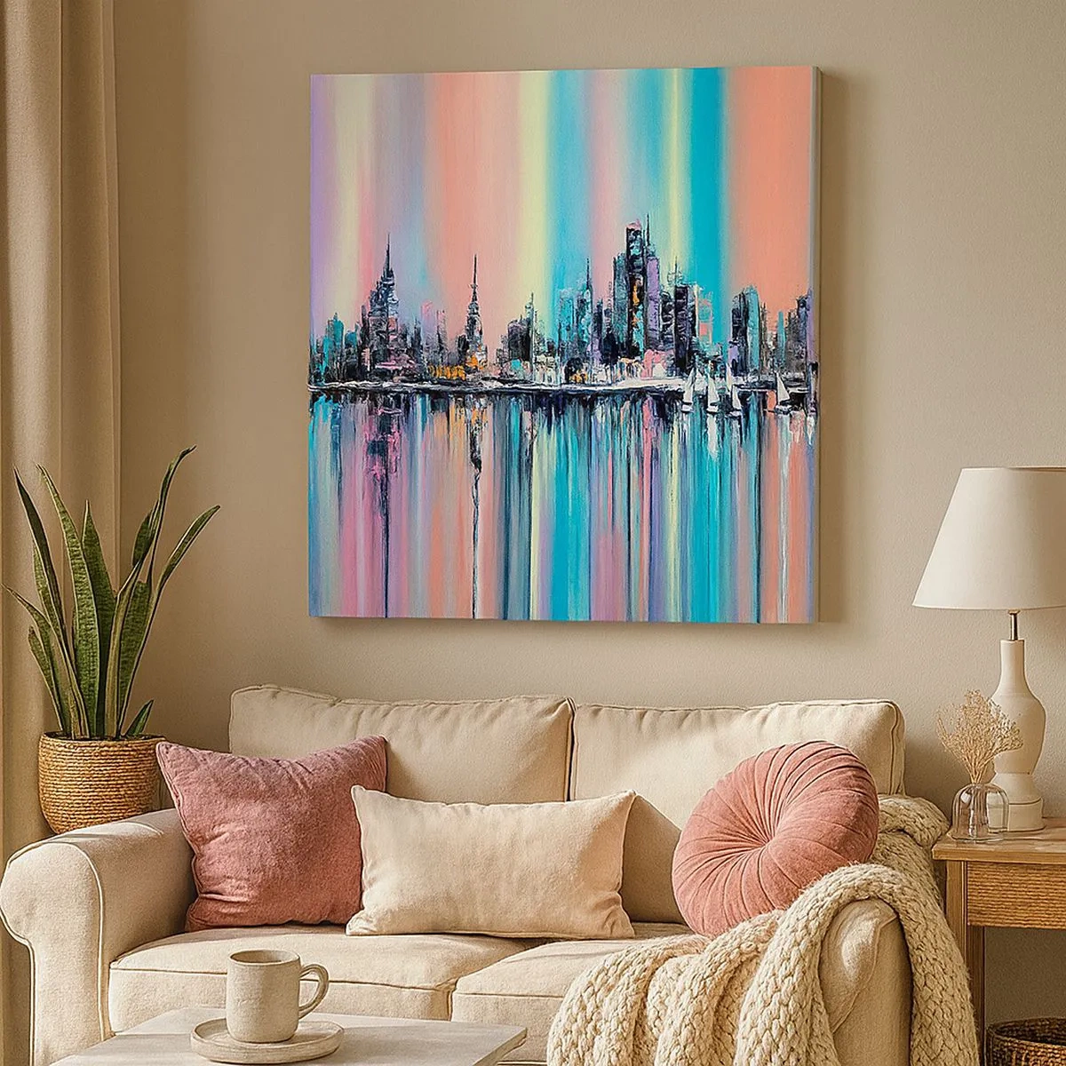 Vászonkép - Lejönni az éjszaka fényében - 30x30 cm