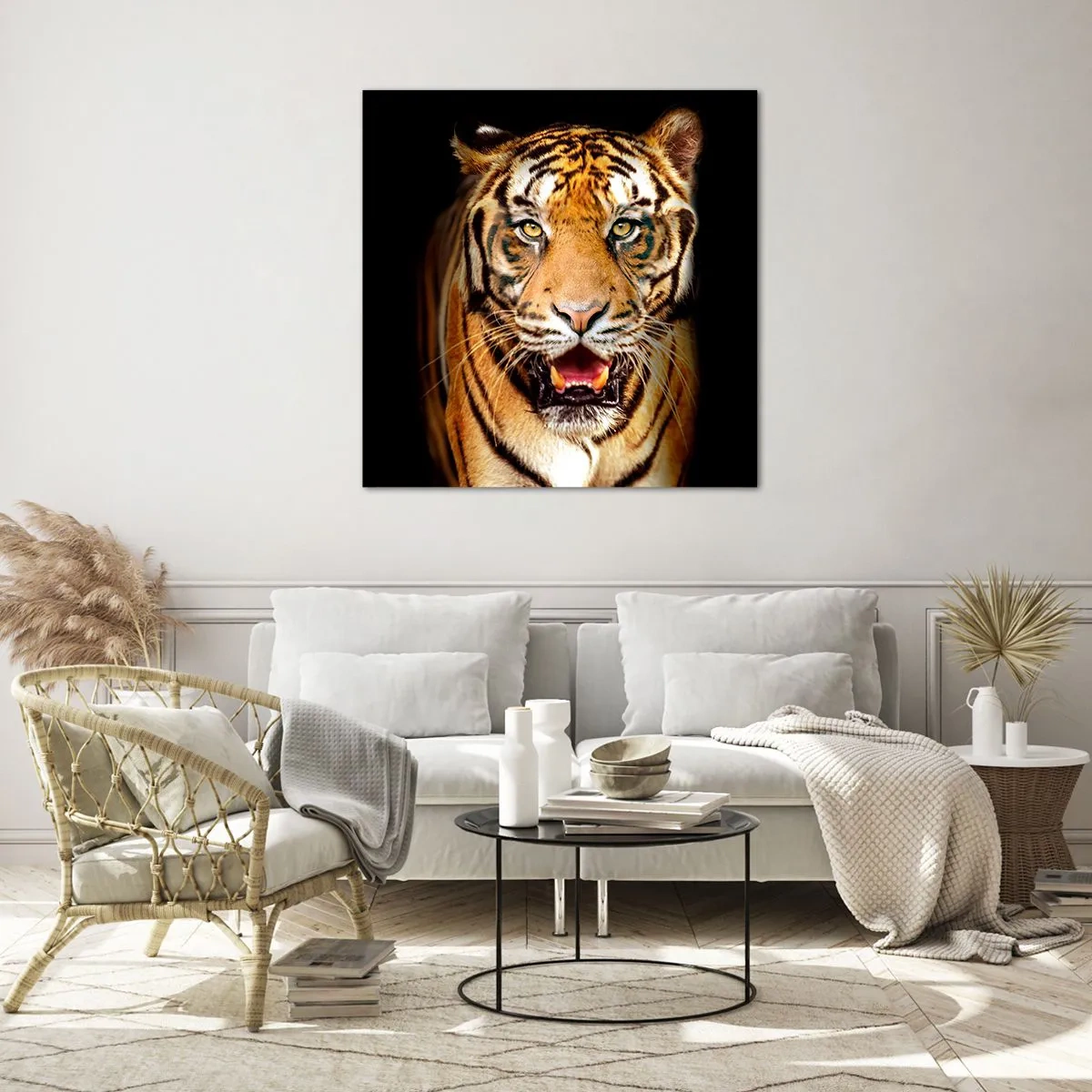 Üveg kép - Szívében vad - 30x30 cm